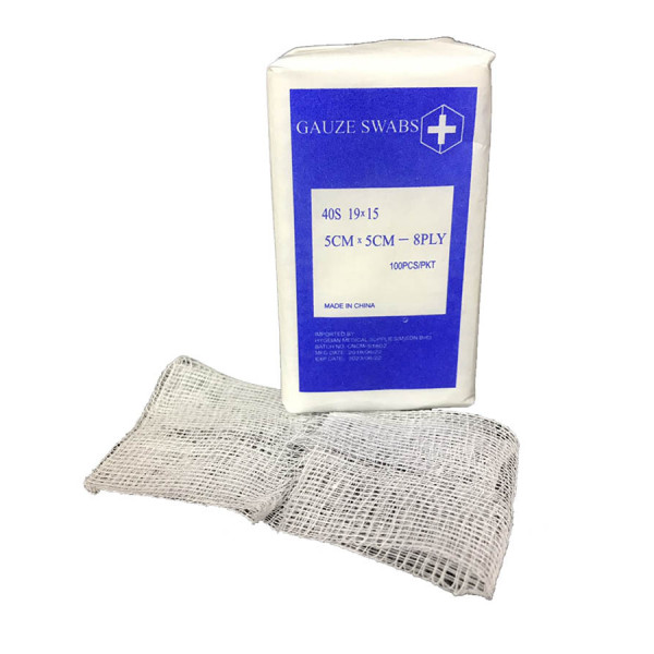 Gauze Swab 5cm x 5cm (8 PLY)